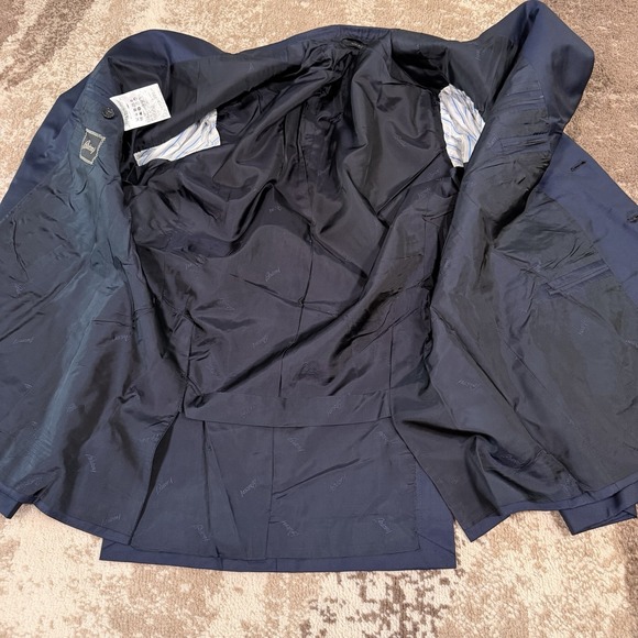 Brioni 2 Piece Suit Italy Men's Blue Two Button Wool 44R 36x30 Luxury Old Money - Picture 11 of 16